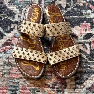 Sam Edelman Studded Beige Sandals